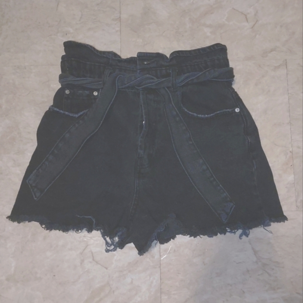 Zara high waist with belt cut offs  shorts size 4